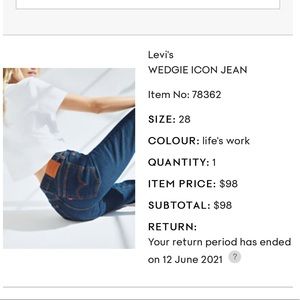 Levi’s wedgie icon jeans